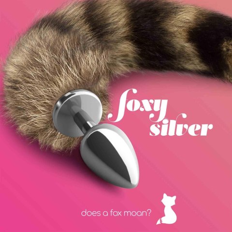 FOXY SILVER METAL ANAL PLUG WITH TAIL CRUSHIOUS Crushious