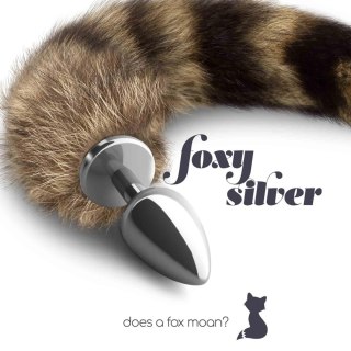 FOXY SILVER METAL ANAL PLUG WITH TAIL CRUSHIOUS Crushious
