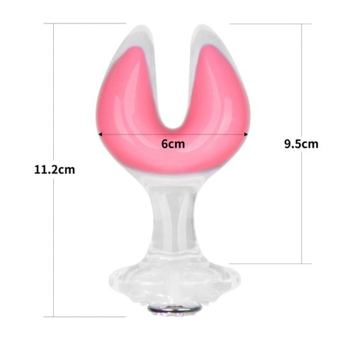 Gemoria Silicone Butt Plug - Dual Crescent (Glow-In-The-Dark) Lovetoy