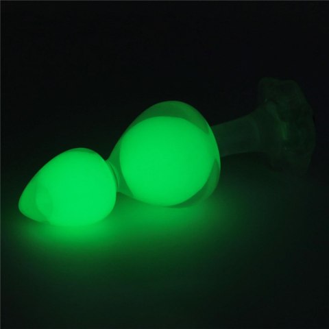 Gemoria Silicone Butt Plug (Glow-In-The-Dark) - green Lovetoy
