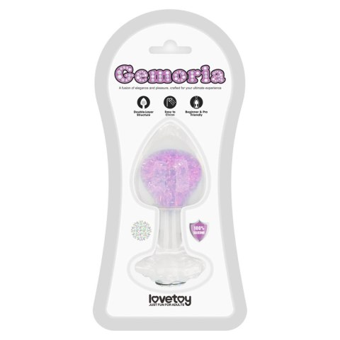 Gemoria Silicone Butt Plug - purple Lovetoy