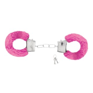 LOVE CUFFS FURRY HANDCUFFS CRUSHIOUS PINK Crushious