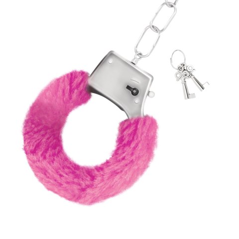 LOVE CUFFS FURRY HANDCUFFS CRUSHIOUS PINK Crushious