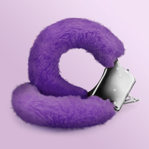 LOVE CUFFS FURRY HANDCUFFS CRUSHIOUS PURPLE Crushious