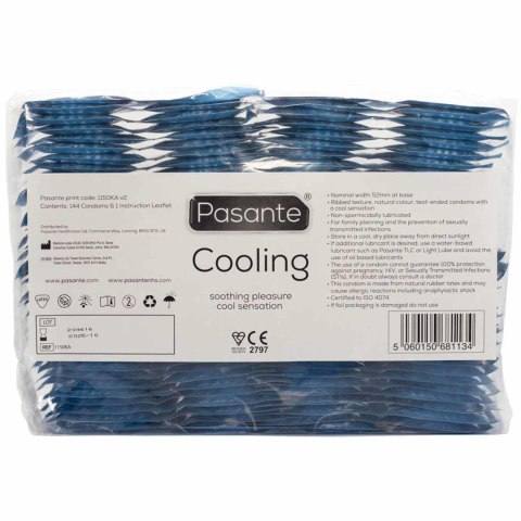 Pasante Cooling Condoms Bulk Packs 144 pcs Pasante