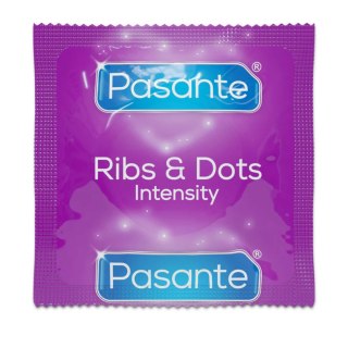 Pasante Ribs & Dots/Intensity Condoms Bulk Packs 144 pcs Pasante