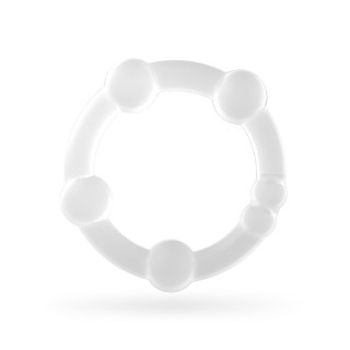 TRIPLE BEAD COCKRING SET CLEAR CRUSHIOUS Crushious