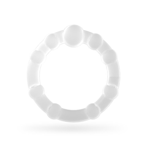 TRIPLE BEAD COCKRING SET CLEAR CRUSHIOUS Crushious
