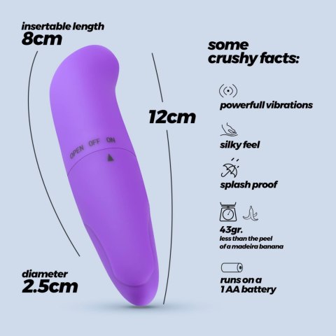 CRUSHIOUS G-FINDER MINI MASSAGER PURPLE Crushious
