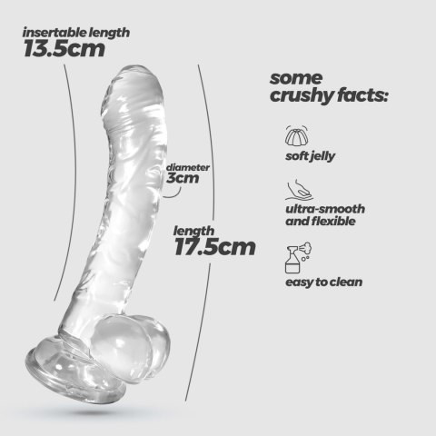 CRUSHIOUS HUDINI JELLY ANAL DILDO CLEAR Crushious