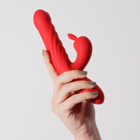CRUSHIOUS LAPIN THRUSTING RABBIT VIBRATOR RED Crushious