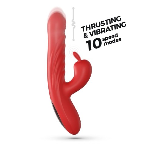 CRUSHIOUS LAPIN THRUSTING RABBIT VIBRATOR RED Crushious