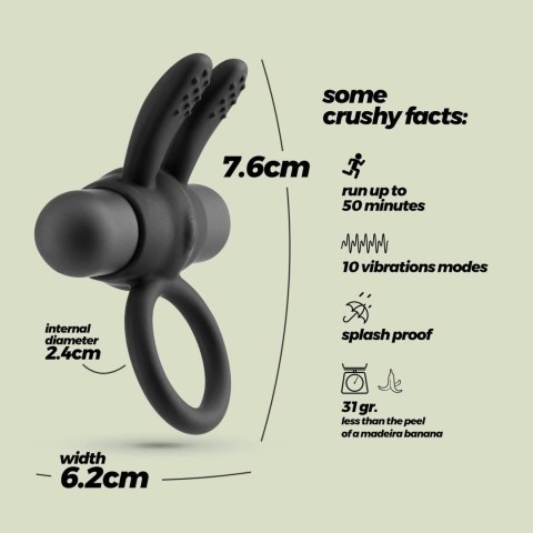 CRUSHIOUS PLUTO COCKRING WITH VIBRATING BULLET Crushious