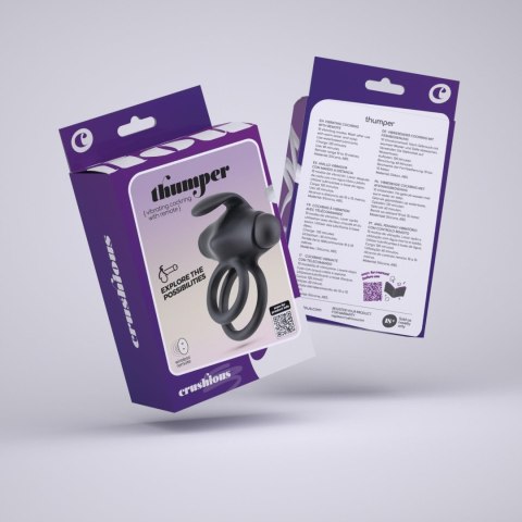 CRUSHIOUS THUMPER VIBRATING DOUBLE COCKRING WITH REMOTE Crushious