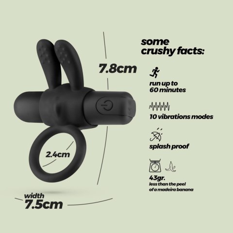 CRUSHIOUS WONKA COCKRING WITH RECHARGEABLE VIBRATING BULLET Crushious