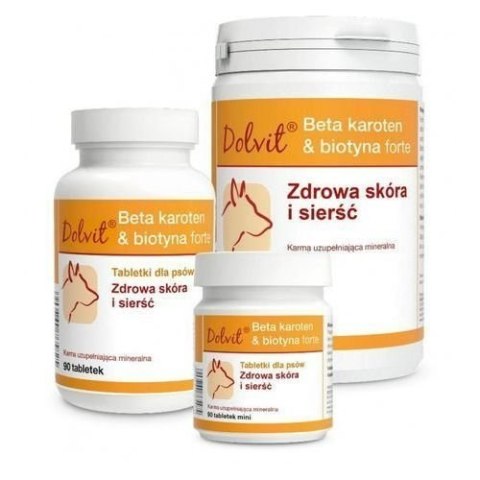 Dolfos Dolvit Beta Karoten & Biotyna Forte Mini 90 Tabletek Dolfos
