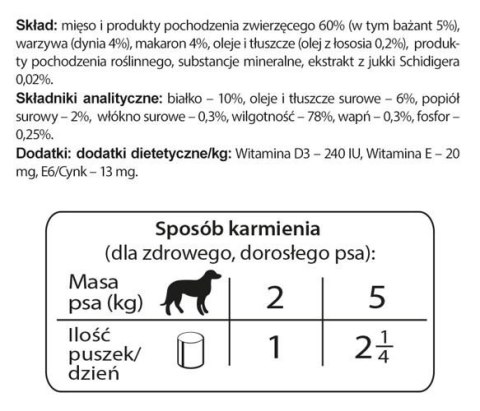 Dolina Noteci Premium Dla Psów Małych Ras Z Bażantem, Dynią I Makaronem 185g Dolina Noteci