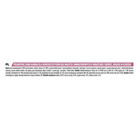 Purina Pro Plan Small & Mini Adult Sensitive Optiderma Łosoś I Ryż 7kg Purina Pro Plan