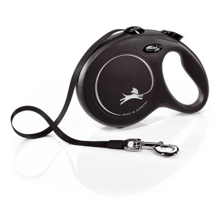 Flexi Smycz New Classic L Taśma 8m Do 50kg Czarna Flexi