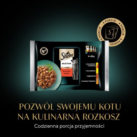 Sheba Saszetka Selection In Sauce Soczyste Smaki 4x85g Sheba