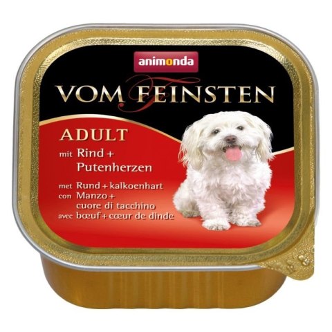 Animonda Dog Vom Feinsten Adult Wołowina I Serca Indyka 150g Animonda