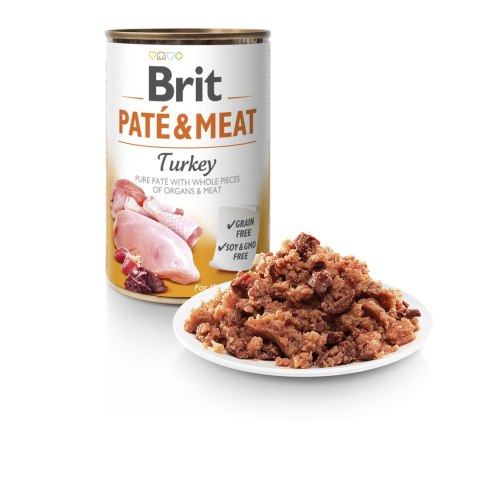 Brit Pate & Meat Z Indykiem 400g Brit