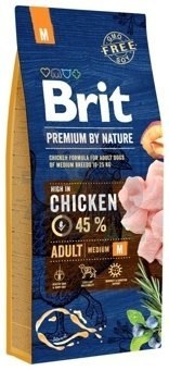 Brit Premium By Nature Adult M Z Kurczakiem 15kg Brit