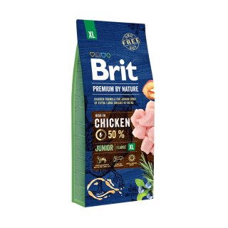 Brit Premium By Nature Junior XL Z Kurczakiem 15kg Brit