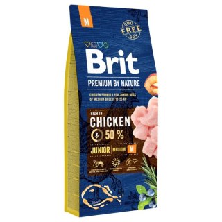 Brit Premium By Nature Junior M Z Kurczakiem 15kg Brit