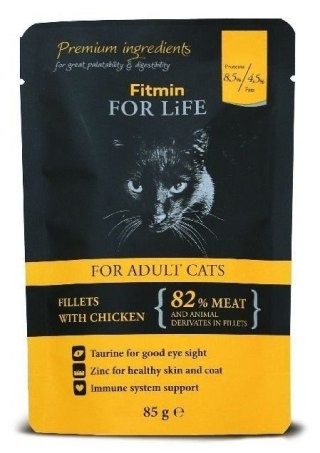 Fitmin Cat For Life Adult Chicken 85g Fitmin