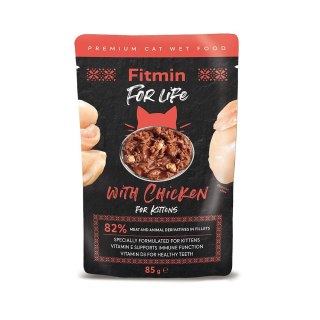 Fitmin Cat For Life Kitten Chicken 85g Fitmin
