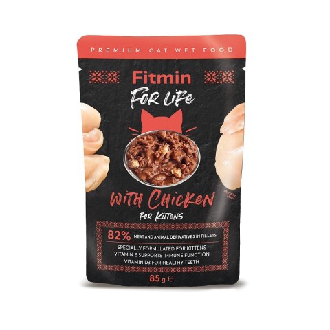 Fitmin Cat For Life Kitten Chicken 85g Fitmin