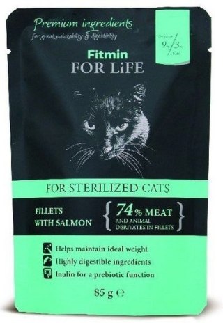 Fitmin Cat For Life Sterilized Salmon 85g Fitmin