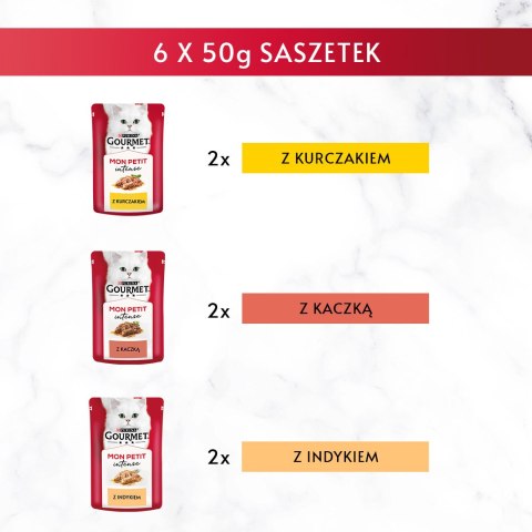 GOURMET Mon Petit Drobiowe Fileciki 6x50g Gourmet