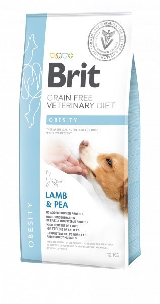 Brit Grain Free Veterinary Diet Dog Obesity Jagnięina Z Groszkiem 2kg Brit veterinary