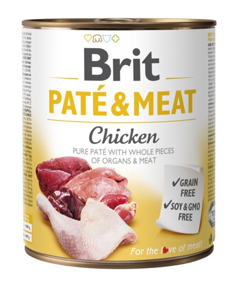 Brit Pate & Meat Z Kurczakiem 800g Brit
