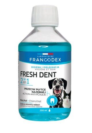 Zolux Francodex Fresh Dent Płyn Do Higieny Jamy Ustnej Dla Psów I Kotów 250ml Francodex