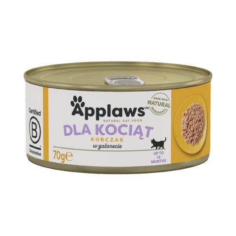 APPLAWS Kitten Chicken In Jelly Tin 70g Applaws