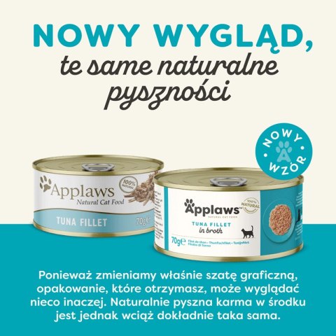 APPLAWS Tuna Fillet In Broth 70g Applaws