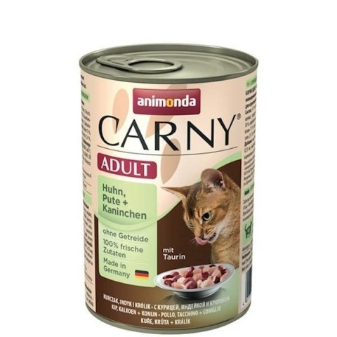 Animonda Cat Carny Adult Kurczak, Indyk I Królik 400g Animonda
