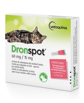 Bayer Dronspot Krople Na Robaki I Pasożyty 2x0,7ml Bayer