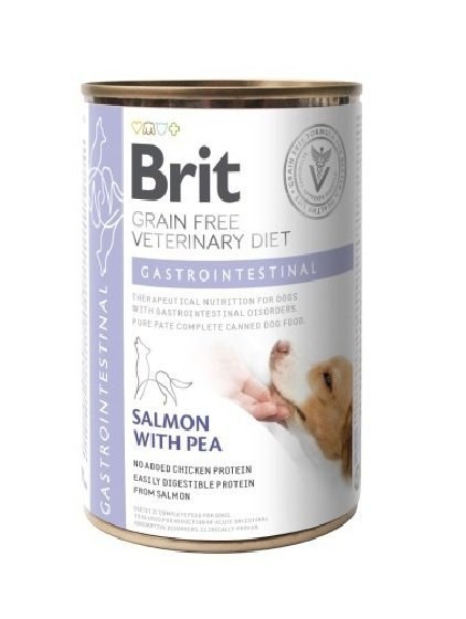 Brit Grain Free Veterinary Diet Dog Gastrointestinal Z Łososiem I Groszkiem 400g Brit veterinary