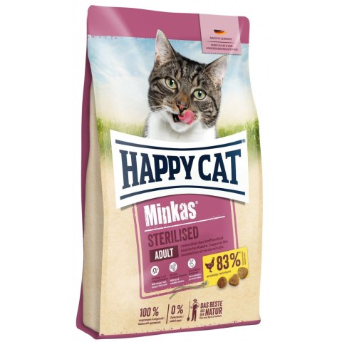 Happy Cat Minkas Sterilised Geflügel Z Drobiem 10kg Happy Cat