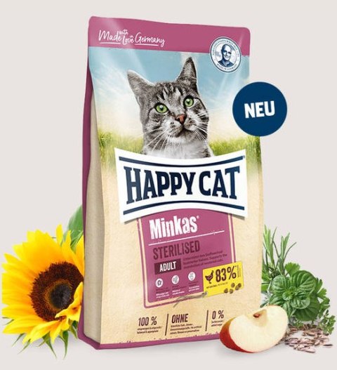 Happy Cat Minkas Sterilised Geflügel Z Drobiem 10kg Happy Cat