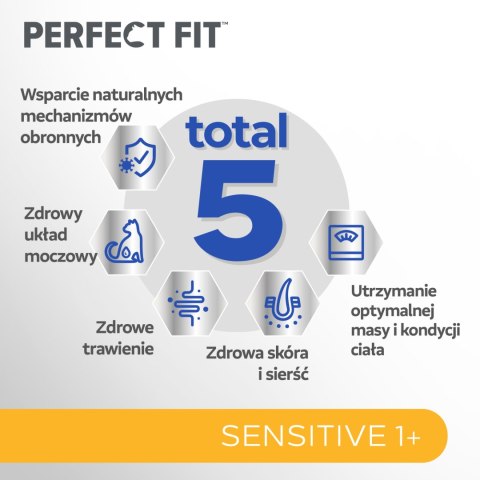PERFECT FIT Sensitive 1+ Z Indykiem 750g Perfect Fit