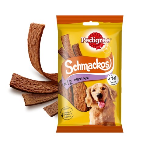 Pedigree Schmackos Multi Mix Przekąska Dla Dorosłych Psów Wszystkich Ras Z Wołowiną, Kurczakiem I Jagnięciną 36g Pedigree