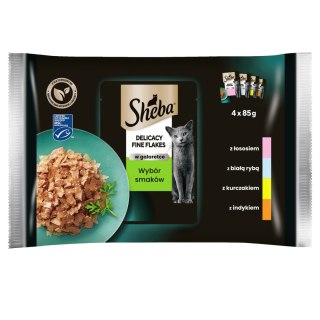 Sheba Fine Flakes In Jelly Saszetka 4x85g Sheba