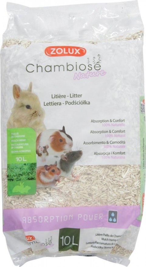 Zolux Naturalna Podściółka Z Konopi Chambiose Dla Gryzoni 10l ZOLUX