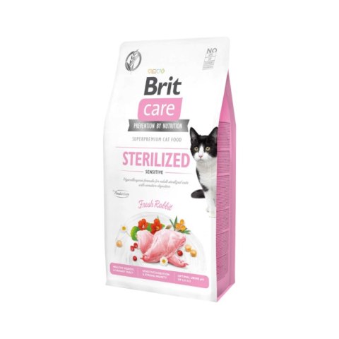 Brit Care Cat Grain-Free Sterilized Sensitive Z Królikiem 2kg Brit