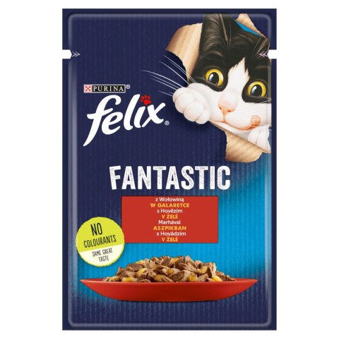 Felix Fantastic Wołowina W Galaretce 85g Felix